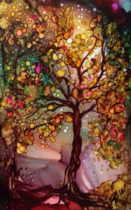 58 Ideas Tree Of Life Painting Alcohol Inks Alcohol Ink Art Alcohol
