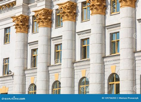Traditional Architecture In Old Part Of Minsk Belarus Stock Image