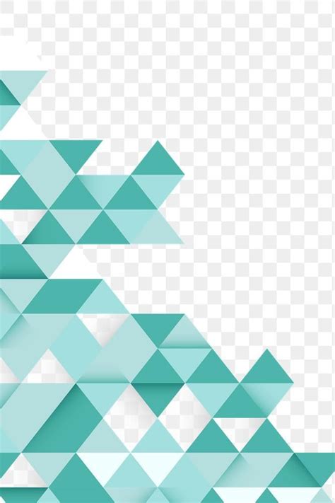 Turquoise Triangle Pattern Design Element Free Image By