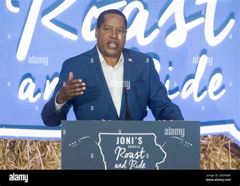 Des Moines, Iowa, USA. 03rd June, 2023. LARRY ELDER speaks at the 2023
