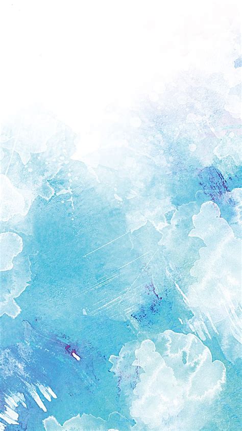 Download H5 Blue Gradient Background Pastel Watercolor By Bpark84