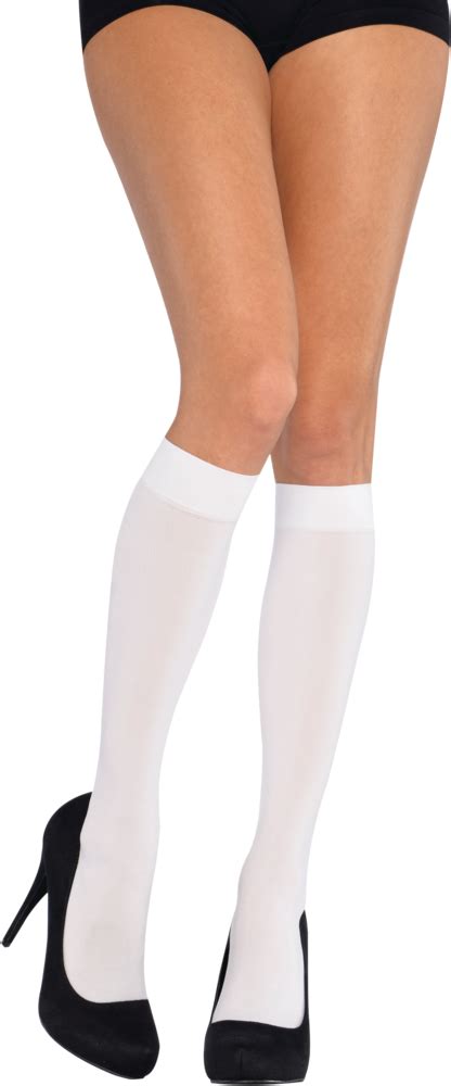 Knee High Party Stockings White Adult Canadian Tire
