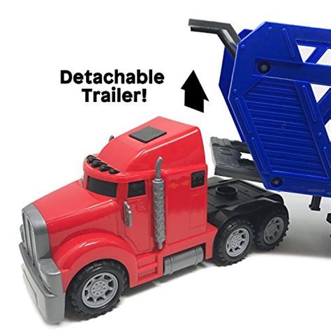 Boley 5 In 1 Big Rig Hauler Truck Carrier Toy Complete Trailer With