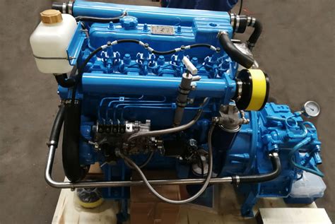 HF4105 4 cylinder 80hp inboard marine diesel engine with gearbox