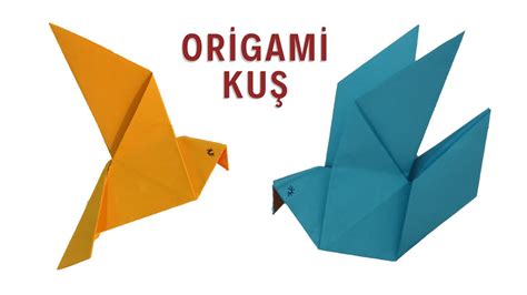 Kağıttan Turna Kuşu Yapımı Kolay Origami Kuşu Nasıl Yapılır YouTube