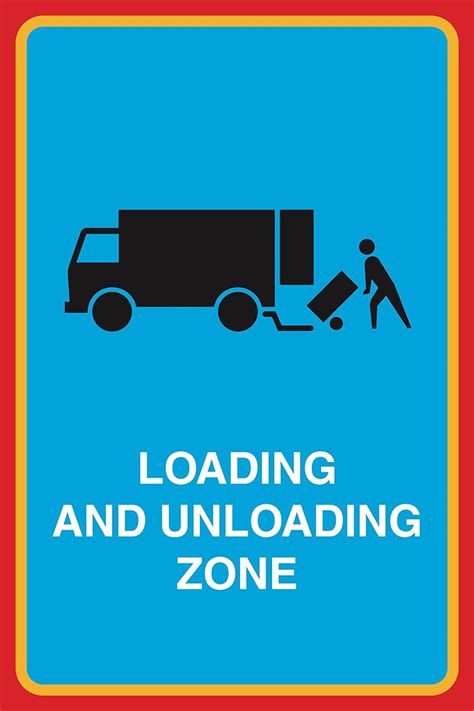 Loading And Unloading Zone Print Truck Working Man Picture