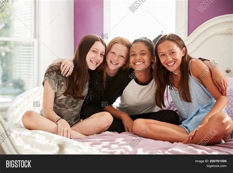Four Teen Girls Image And Photo Free Trial Bigstock