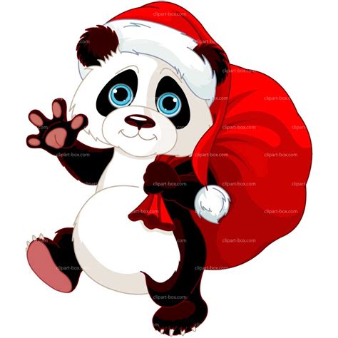 Panda Christmas Clip Art Clip Art Library