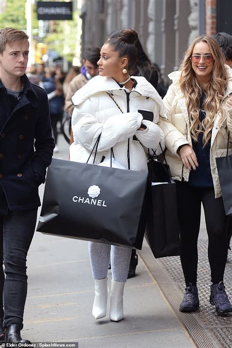 Ariana Grande Enjoys A Shopping Trip With Friends In Nyc
