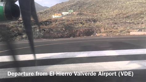 El Hierro Airport Landing And Departure Youtube