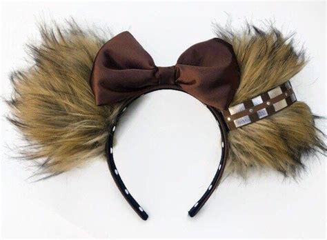 Chewie Ears Wookiee Ears Chewbacca Ears Star Wars Mouse Ears Etsy
