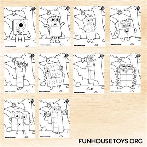 Fun House Toys Numberblocks Fun Printables For Kids Kids Printable