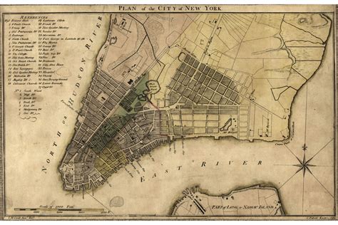 Map Of New York City Antique Map 1789 Custom Printed To Order Ebay