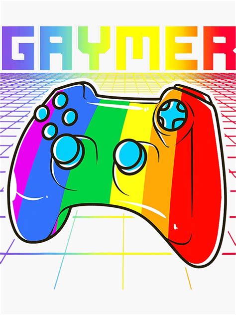 Pegatina Gaymer Gamer Gay Pride Month Lgbt Rainbow De Shedfashion