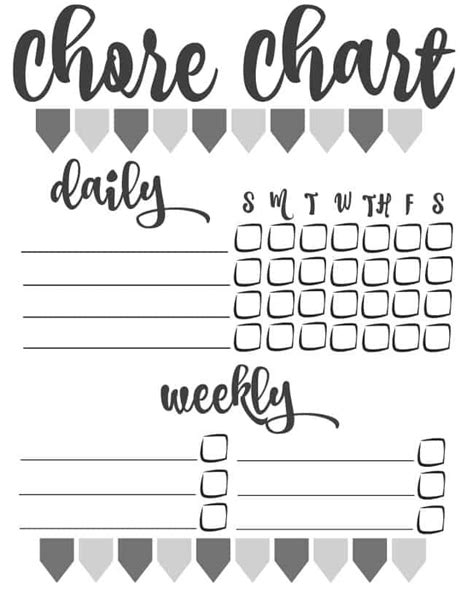 Diy Kitchen Chore Chart For Kids