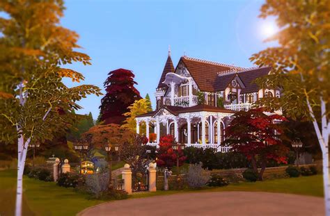 Sims 4 Victorian Autumn 秋天的維多利亞 No Cc Rubys Home Design