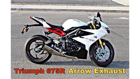 Triumph Daytona 675r Arrow Exhaust Sound The Bandit6 Channel Youtube