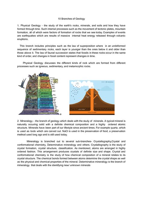 Solution Branches Of Geology Studypool