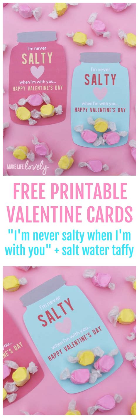 You'll probably be amazed at the variety and number of colorful free printable valentine cards we offer. Adorable Free Printable Valentine Cards for Valentine's Day - Make Life Lovely