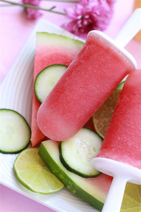 Refreshing Watermelon Cucumber Lime Popsicles The Best Way To Cool Off
