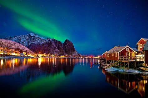 Lofoten Norway Viajar Ao Redor Do Mundo Lofoten Aurora Boreal