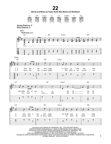 You Belong With Me By Taylor Swift Easy Guitar Tab