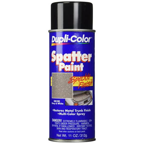 Dupli Color Dm100 Gray And White Spatter Trunk Paint 11 Oz Walmart