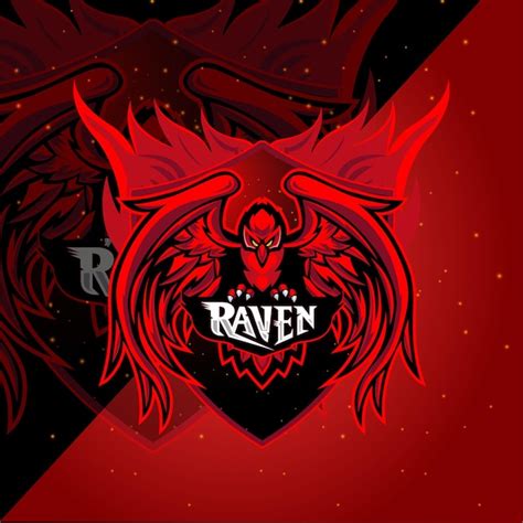 Raven Logotipo Vector Premium