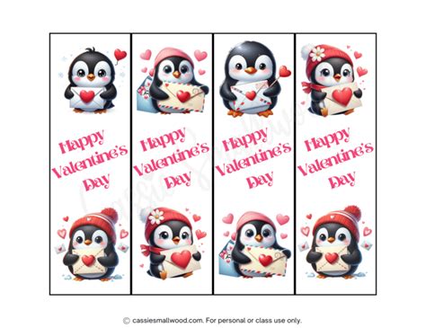 Ridiculously Cute Free Printable Valentine Bookmarks Cassie Smallwood