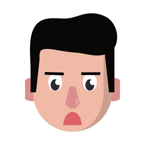Man Face Head Character Cartoon 1609624 Vector Art At Vecteezy