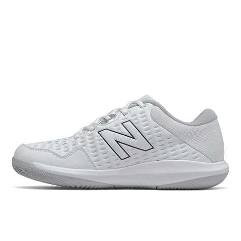 New Balance Synthetic 696 V4 Hard Court Tennis Shoe In White Save 17