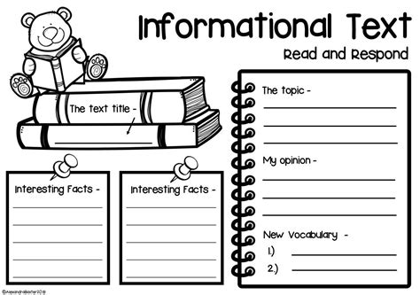 Non Fiction Book Report Worksheets And Graphic Organizers