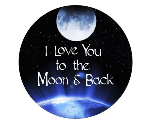 I Love You To The Moon And Back 11 Inch Round Love Wall Art Love
