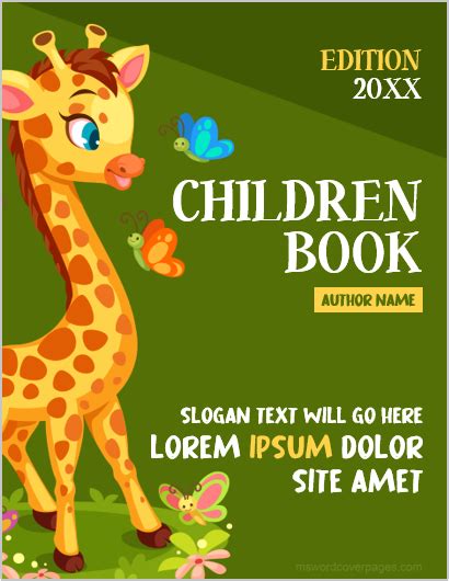 Childrens Book Cover Template