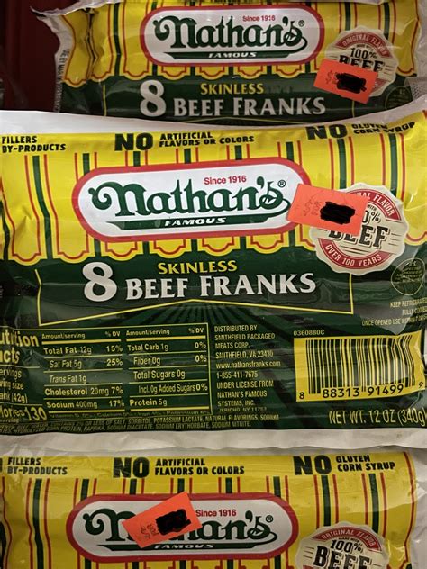 Nathans Beef Franks Kingsland Meats