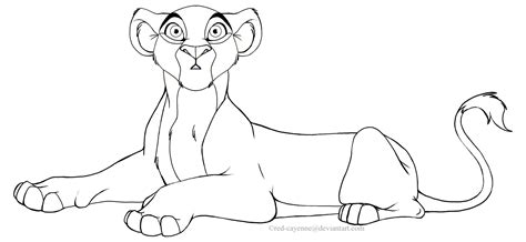 Lioness Coloring Pages At Free Printable Colorings