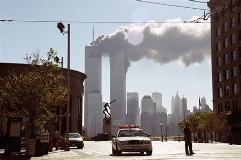 All but a handful of buildings in the eight block area of construction are already taken down in this shot, snapped in 1967, looking northwest from the corner of greenwich and liberty streets toward vesey and west streets. StevenWarRan Research: Images of New York Waterways, Sept ...