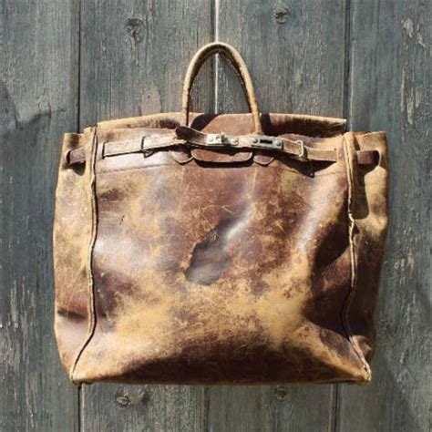 Rugged Style Vintage Leather Tote Bag