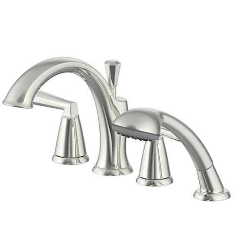 And sturdy brass construction will upgrade your bathroom with a modern, elegant touch. "Z Collection" Roman Tub Faucet with Hand Shower - Ultra ...