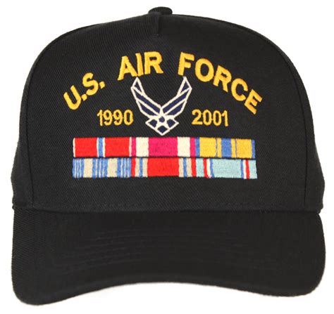 Us Air Force Custom Embroidered Ball Cap With Ribbons