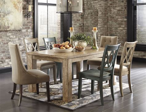 Mestler Driftwood Rectangular Dining Room Table From Ashley D540 225