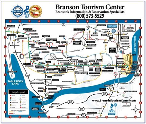 Branson Strip Attractions Map Maps Resume Examples A4kngkpdjg