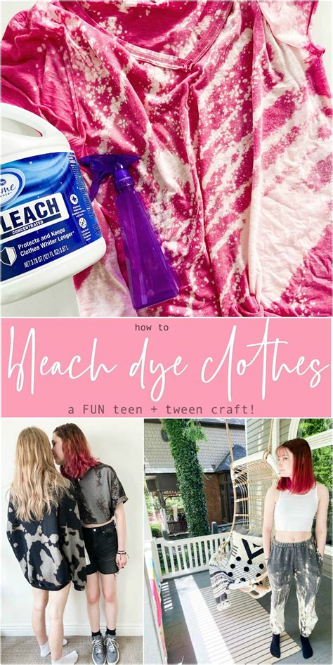 How To Bleach Dye Clothes A Great Teen Or Tween Craft Tatertots