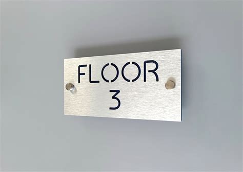 Custom Floor Numbers Floor Number Sign Level Numbering Sign Stairway
