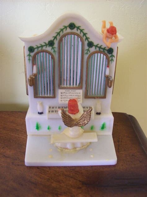 Vintage Silent Night Music Box Christmas Decoration With By Kris67