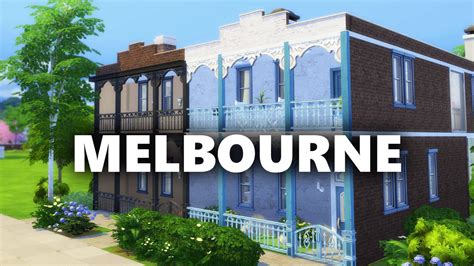 The Sims 4 Build Melbourne Terrace Houses Youtube