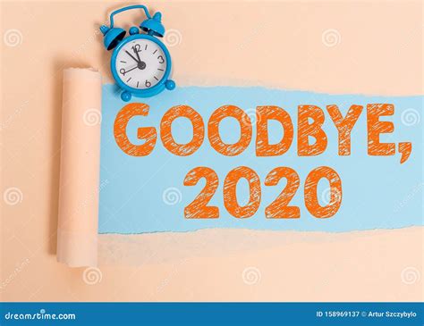 Text Sign Showing Goodbye 2020 Conceptual Photo New Year Eve Milestone