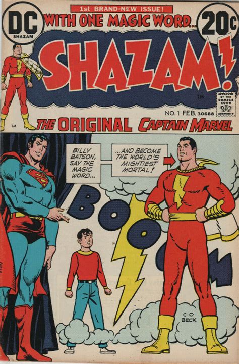 Shazam Dc Comics 1973 1 The Original Captain Marvel
