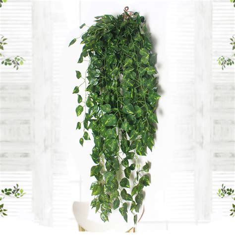 Lelinta 2 Bunch 3ft Artificial Flower Ivy Outdoor Fake Hanging Vine