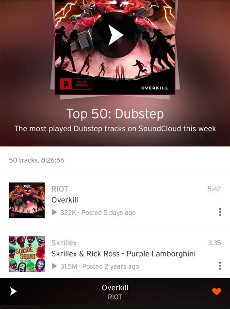 See more ideas about dubstep, dubstep music, drum and bass. RIOT - OVERKILL is currently the most played Dubstep song played on SoundCloud right now ...